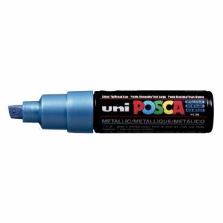 Paint marker Uni Posca PC-8K metallic blue 8mm