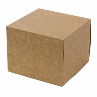 Burgerboks stor brun/hvid 135x135x105mm 195stk/pak