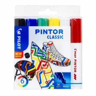 Marker Pilot Pintor assorteret medium Classic Mix 6stk/pak