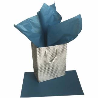 Silkepapir petrol 17g 50x75cm 480ark/pak