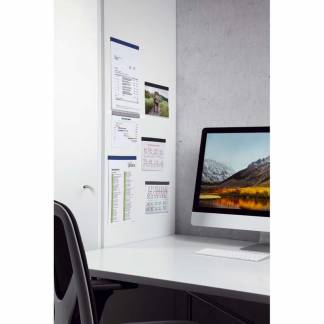 Klemme Durafix Rail 210mm sølv 5stk selvklæbende magnetisk