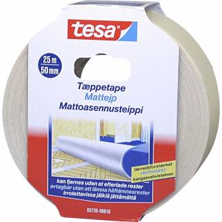 Tæppetape tesa 55735 aftagelig 50mmx25m
