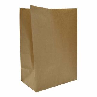 Papirspose u/håndtag 15l brun 250/150x340mm 300stk/pak