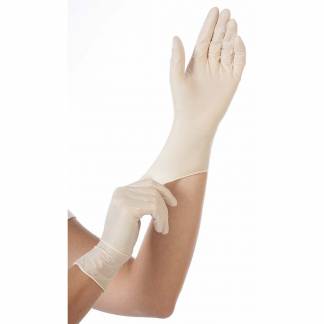 Latexhandske Grip Light M hvid pudderfri 100stk/pak