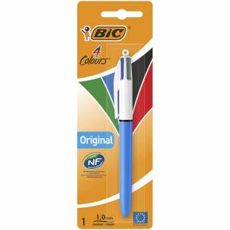 Kuglepen Bic 4C Color Medium blå/sort/rød/grøn