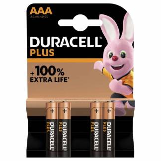 Batteri Duracell Plus Power AAA alkaline 4stk/pak