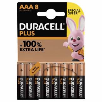 Batteri Duracell Plus Power AAA alkaline 8stk/pak