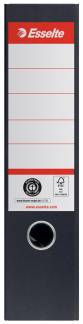 Brevordner Esselte No 1 A4 75mm sort 100% recirkuleret karton