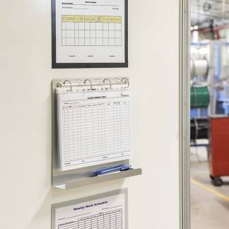 Magnetisk ringmekanisme 4-ringe med skriveplade etc.