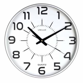 Vægur UNILUX MAXI POP sølv Quartz incl. Batteri