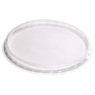 Låg t/plastbægre 10 klar PP Ø105x8mm 100stk/pak