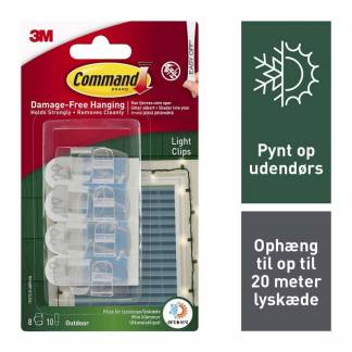 Lysclips Command udend&oslash;rs 17017CLR-AWPU