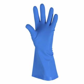 Gummihandsker nitril S blå (6½-7) 1 par
