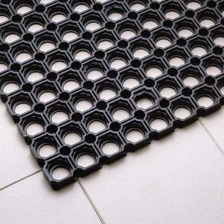 Skrabemåtte Yoga Zon sort 60x80cm