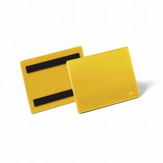 Lagerlomme m/magnet A6 tvær gul