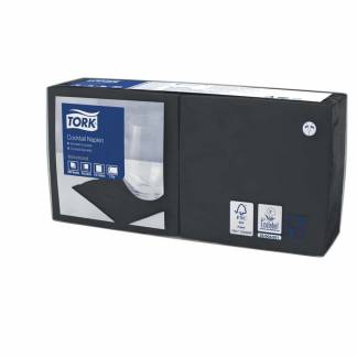 Cocktailserviet Tork advanced sort 200 stk/pkt