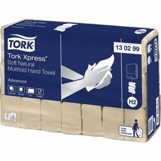 Papirhåndklæde Tork Xpress Adv natur 2-lag M-fold 3780 ark