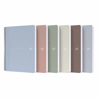 Notesbog OXFORD My Rec’Up A4 linieret 180 sider m/sprial