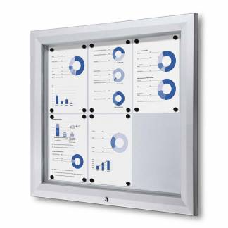 Udh&aelig;ngsskab TWIN Whiteboard 6 x A4 t/udend&oslash;rsbrug