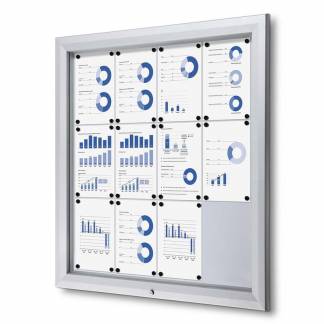Udh&aelig;ngsskab TWIN Whiteboard 12 x A4 t/udend&oslash;rsbrug