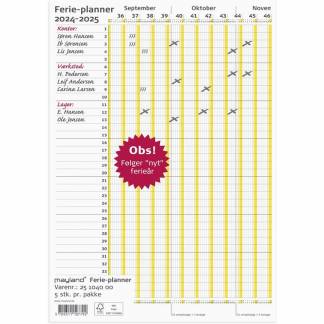 Ferie Planner falset t/A4 2025 100x29,7cm 1040 00 