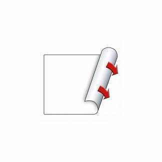 Etiket Meto 29x28mm hvid permanent 1000stk/rul 5rul/pak