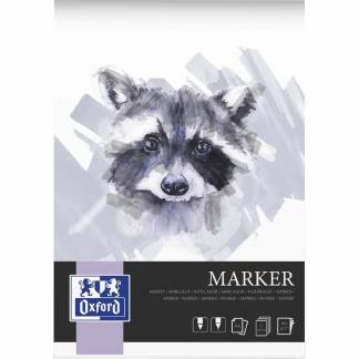 Kunstblok Oxford t/filtpen A4 15ark 180g limet