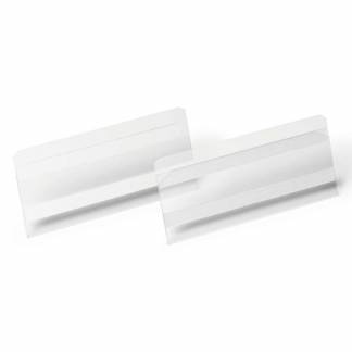 Lagerlomme/etiketholder Durable 150x67mm selvklæbende transparent