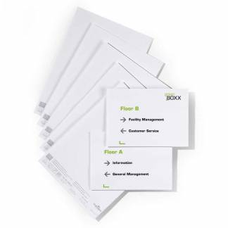 Indstiksark Durable 210x148mm A5 til info sign 20ark/pak