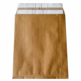 Papir E-handelspose m/genluk 250x350x50mm