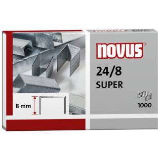 Hæfteklamme Novus re+new 24/8 Super 1000st/pk