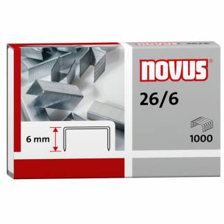Hæfteklamme Novus re+new 26/6 1000st/pk
