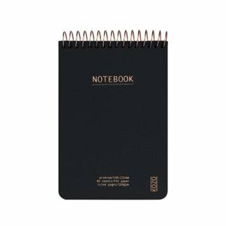Notesbog KOZO A6 Premium Black linieret 80 sider 100g