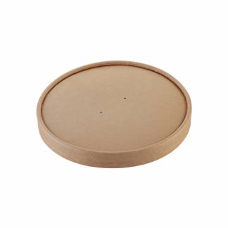 Låg t/salatbowle pap Ø150mm 500ml brun 25stk/pak