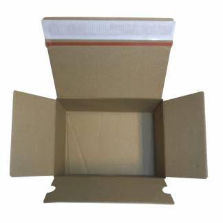 Postæske 200x200x100mm 1-lags, 3.000mm FEFCO 0701 m/automatbund