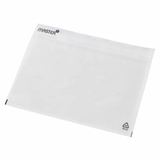 Følgeseddellomme i genbrugsplast C5 u/tryk 240x185mm 1000stk/kar Plast40/Plast20/Papir46