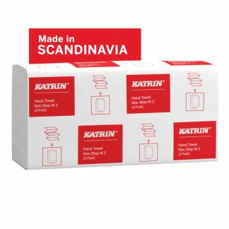 Papirh&aring;ndkl&aelig;der ark, Katrin, Classic, 2 lag, hvid, 203mmx240mm, kasse a 3000 stk