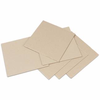 Bølgepapark 1398x998mm hvid/brun 2mm