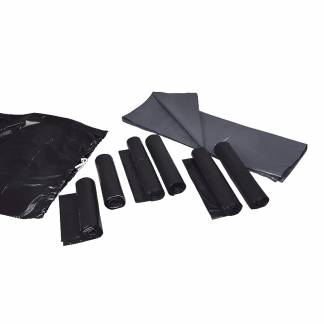 Affaldssække plastik grå 70my 880x1100mm løse