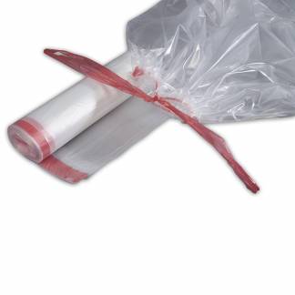Affaldssække m/snoretræk klare 700x1100mm regenerat 10stk/rul