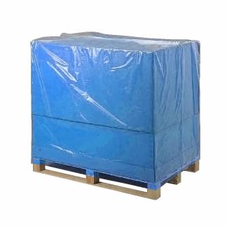 Plastikhætte LDPE blå til 1/1-palle 1300/1100x1700x0,035mm