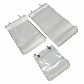 Plastikpose microperforeret 240x450/50+40x0,035m 1000stk