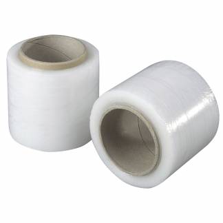 Strækfilm blæst udvendig klæb klar 25my 100mmx200m