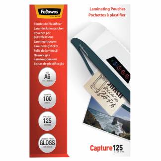 Lamineringslommer 125 mic. 111x154mm 100stk/pak A6
