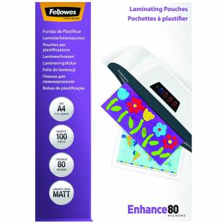 Lamineringslommer 80 mic. A4 216x303mm 100stk/pak matte