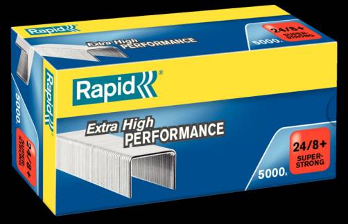 H&aelig;fteklammer galvaniseret 24/8 Rapid super strong 5000stk/pak