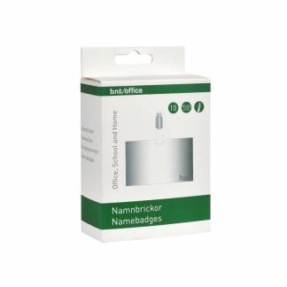 Navneskilte t/ID 60x90mm h&aring;rd plast liggende format