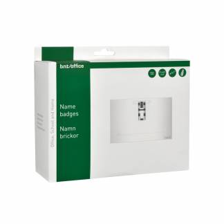 Kongresm&aelig;rker 57x91mm m/clip & sikkerhedsn&aring;l incl. indstik