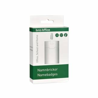 Navneskilte t/ID 60x90mm bl&oslash;d plast st&aring;ende format 10stk/pak