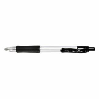 Pencil sort 0,7mm m/click gummigreb viskel&aelig;der